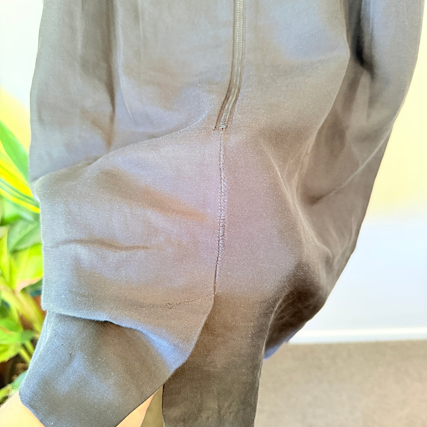 Country Road Size 14 Black Silk / Cotton Mini Dress