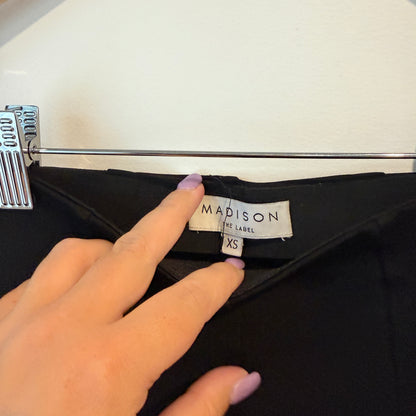 Madison The Label Size XS Black Zip Leg Pants