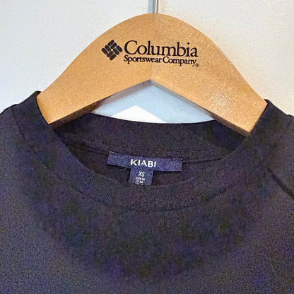 Kiabi Size XS Black Long-Sleeve Crop Top