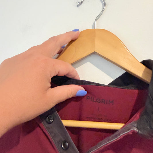 Pilgrim Size L Color-Block Performance Pullover