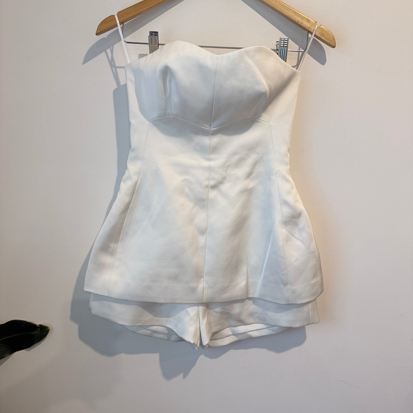 Keepsake Size S White Strapless Romper