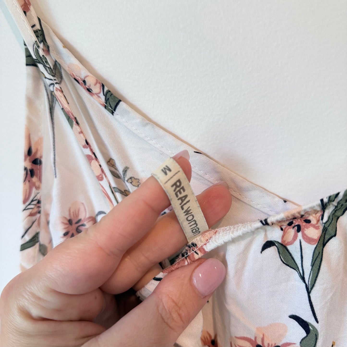 Real Women Floral Viscose Dress - Size M