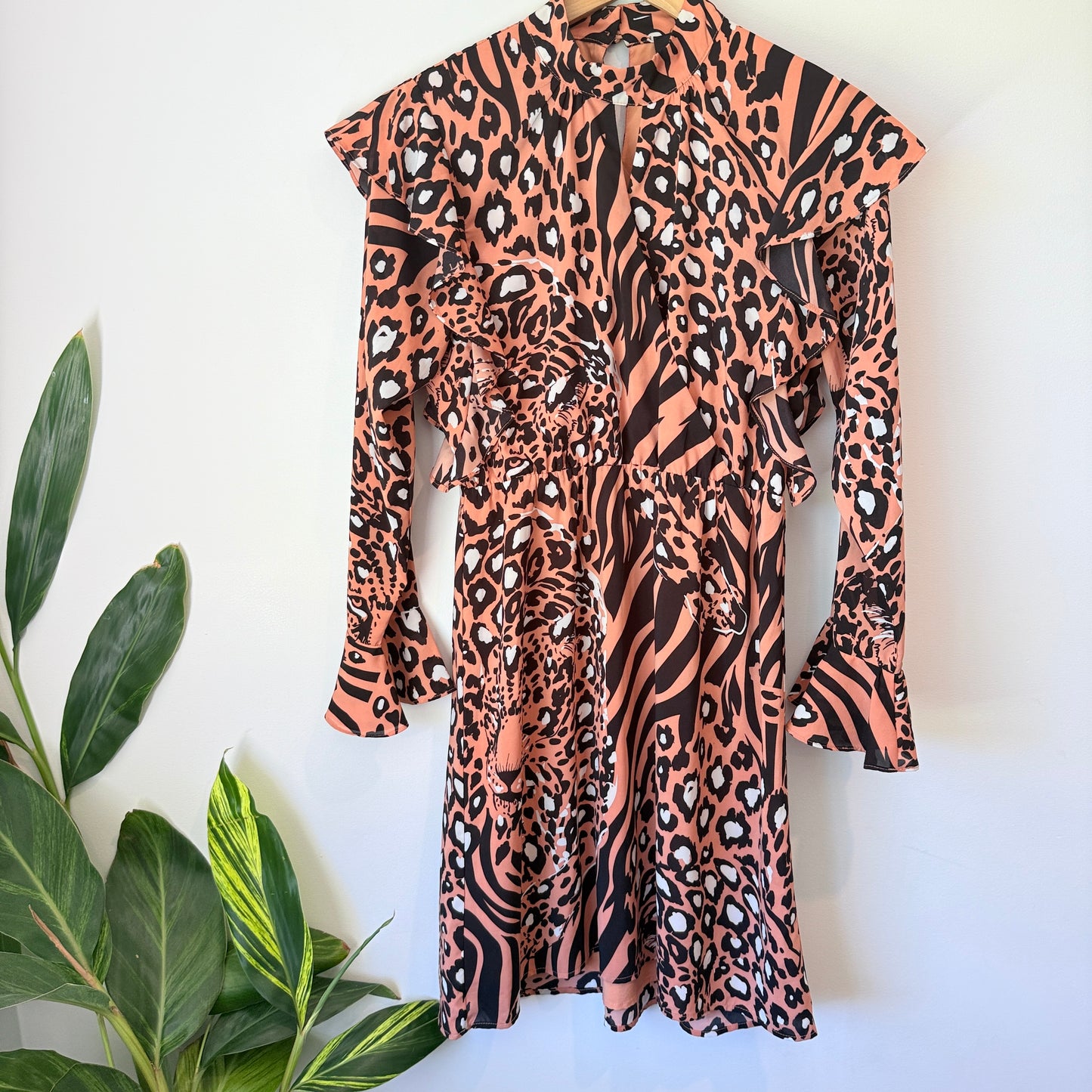 Amaya Size 10 Leopard Print Dress *AS NEW*