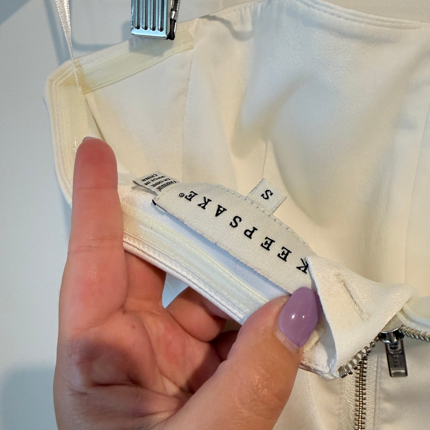 Keepsake Size S White Strapless Romper