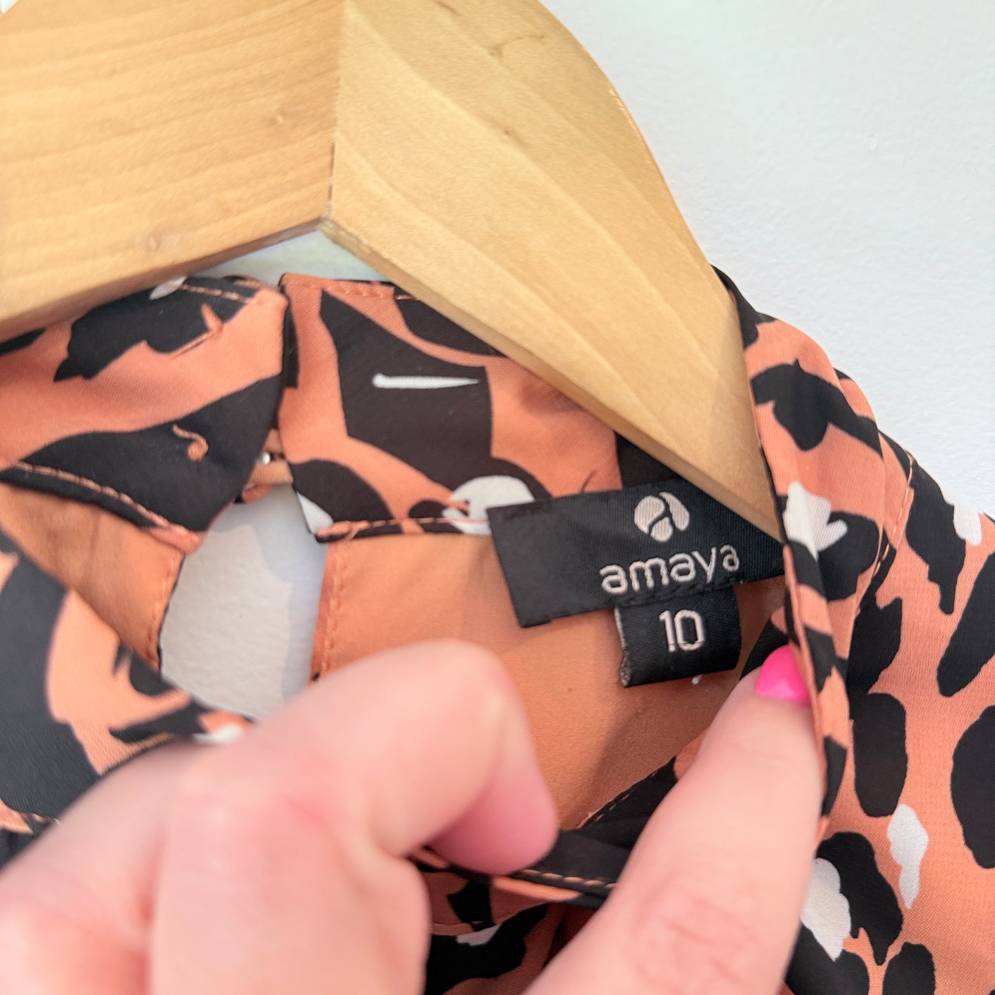 Amaya Size 10 Leopard Print Dress *AS NEW*