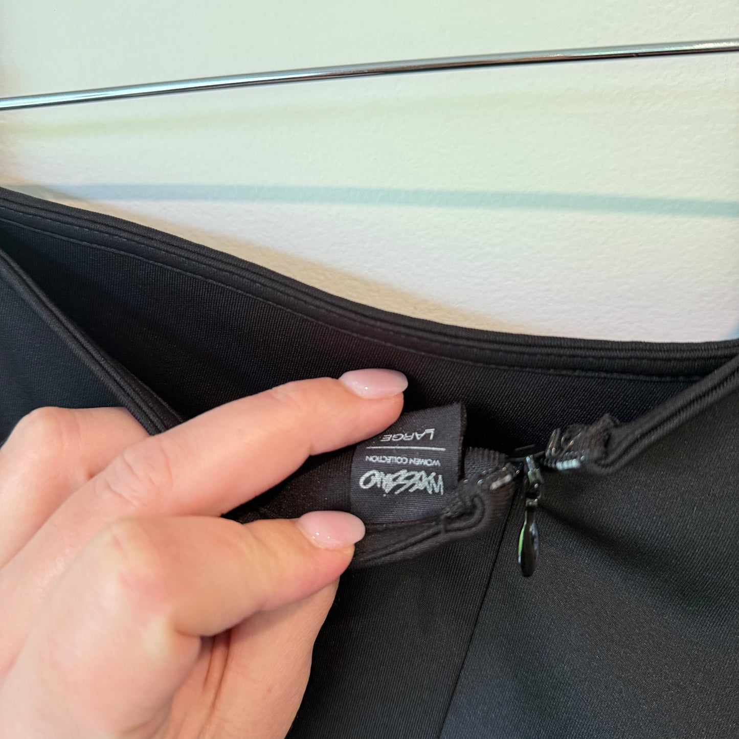 Mossimo Black One-Shoulder Dress Size L