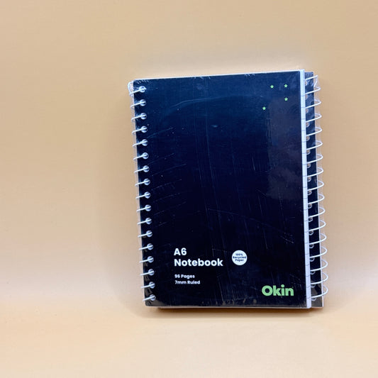 Pak of 3 Okin A6 Spiral Notebook