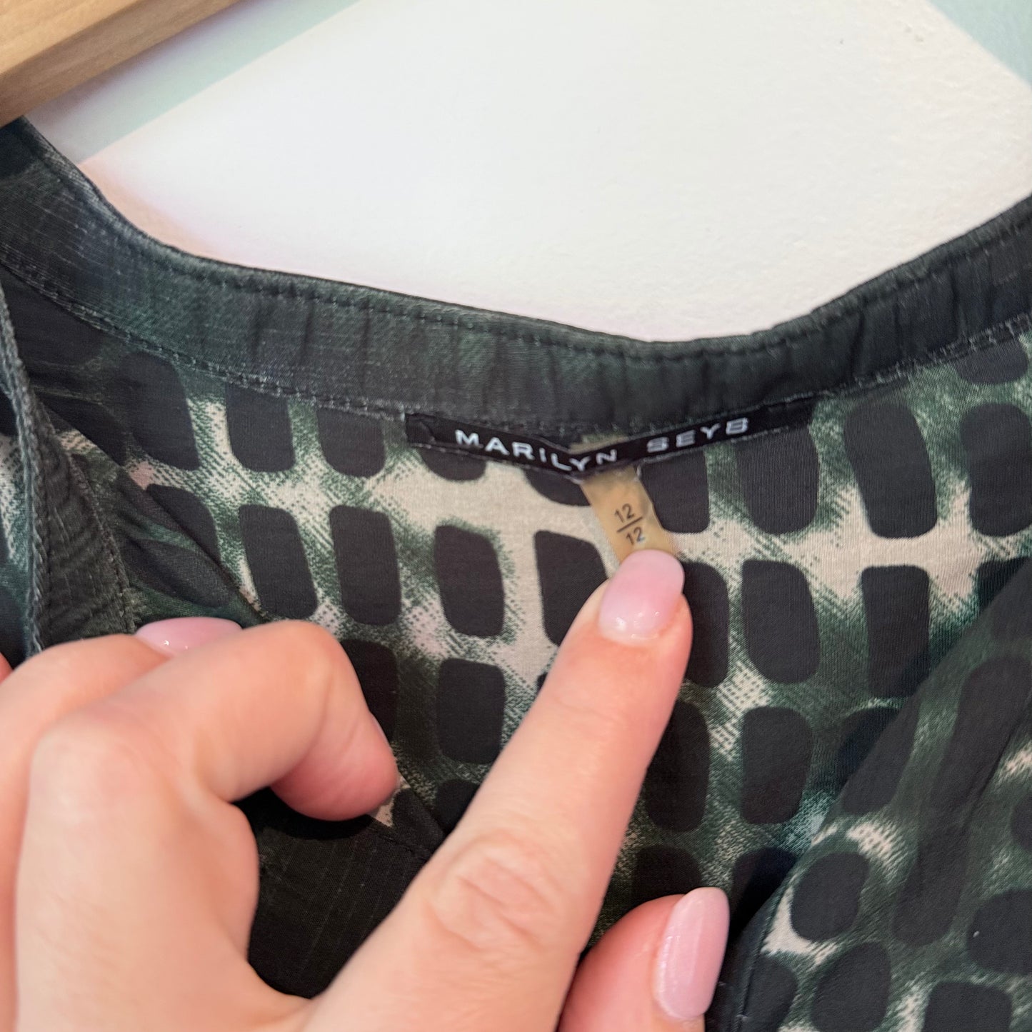 Marilyn Seyb (NZ Brand) Long-Sleeve Dress Size 12