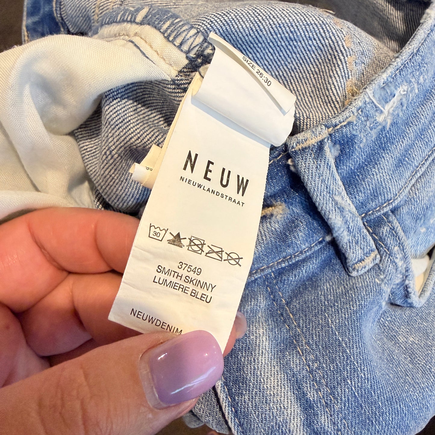 Neuw Size 26 Blue Smith Skinny Jeans