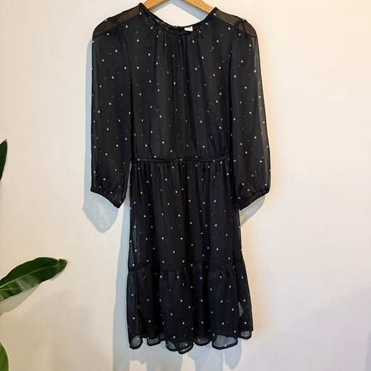 Old Navy Size XS Black Chiffon Dress
