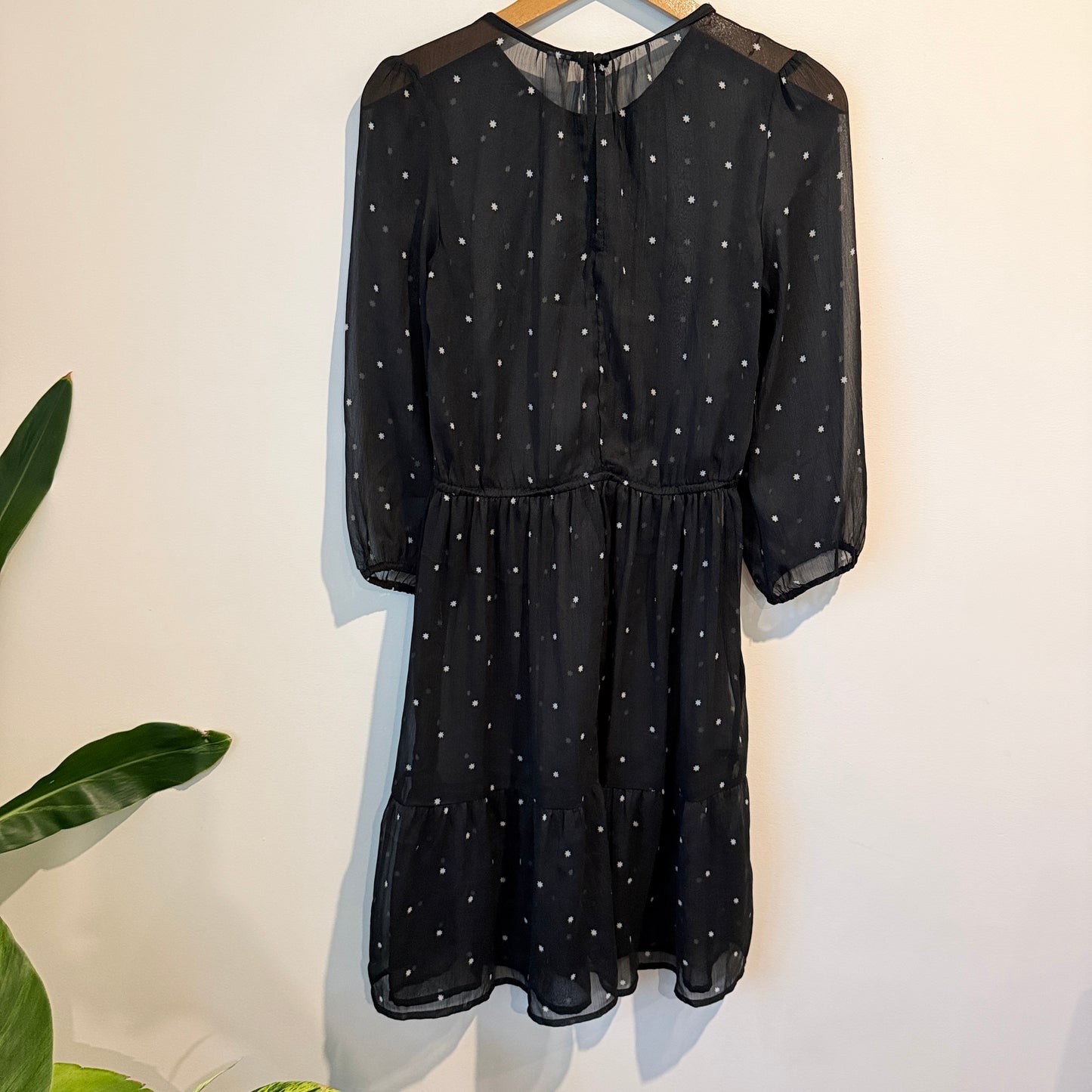 Old Navy Size XS Black Chiffon Dress