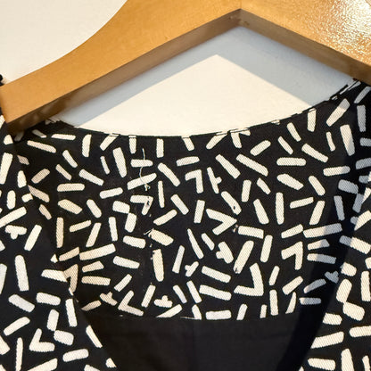 Brand Unknown U/Arm to U/Arm 42cm Patterned Peplum Dress