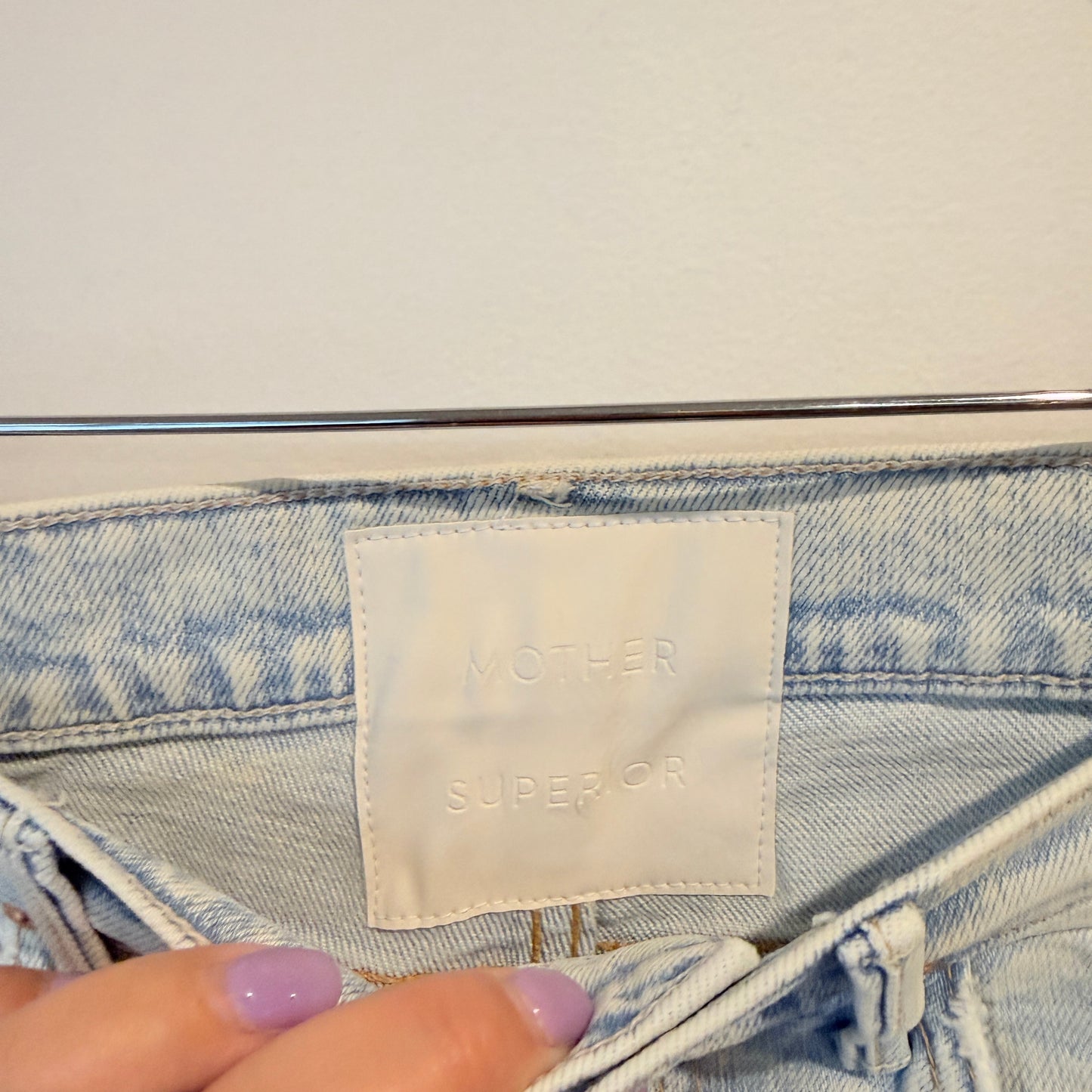 Mother Size 27 Light Wash Slim-Straight Jeans