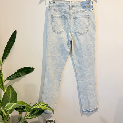 Mother Size 27 Light Wash Slim-Straight Jeans