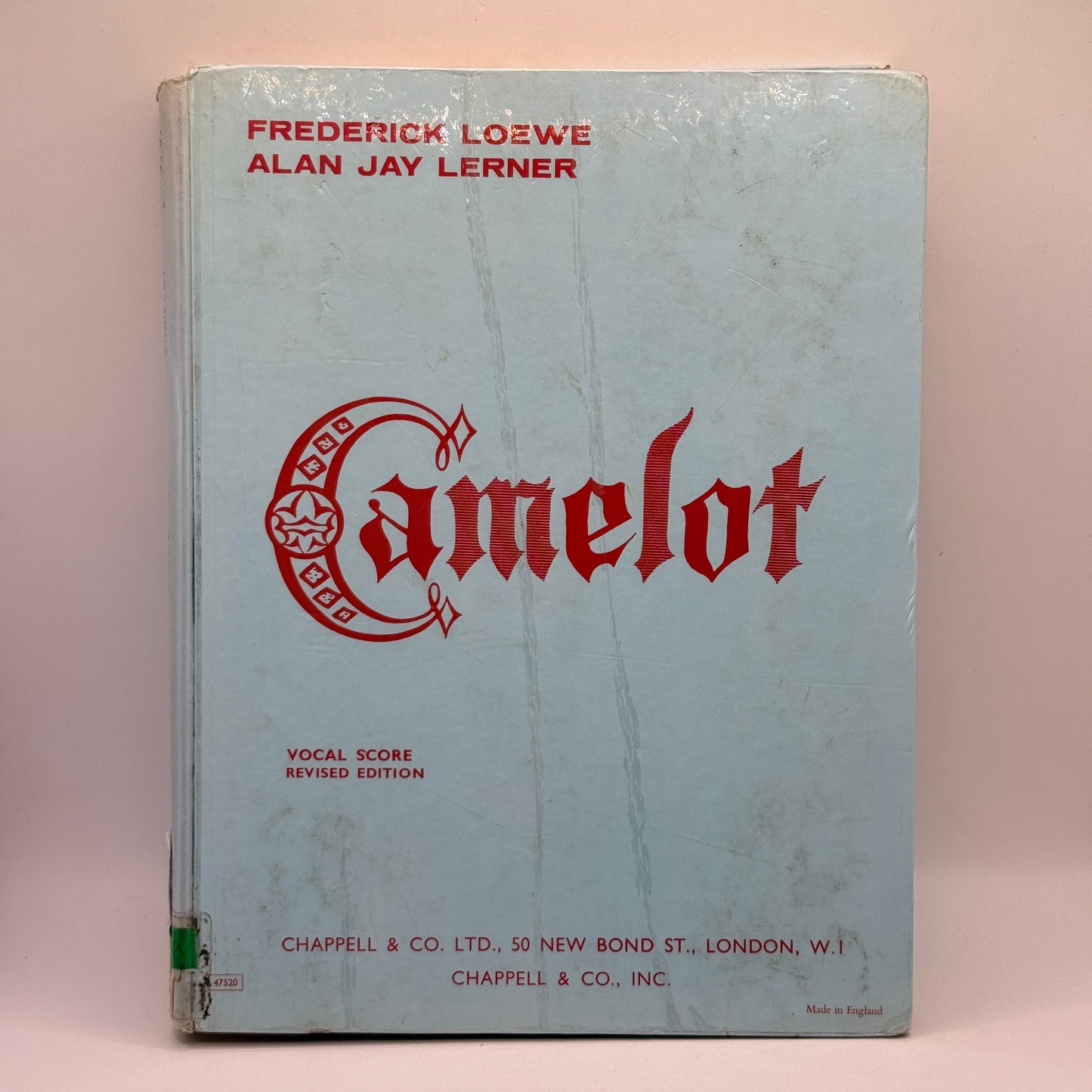 Camelot Score by Frederick Loewe and Alan Jay Lerner