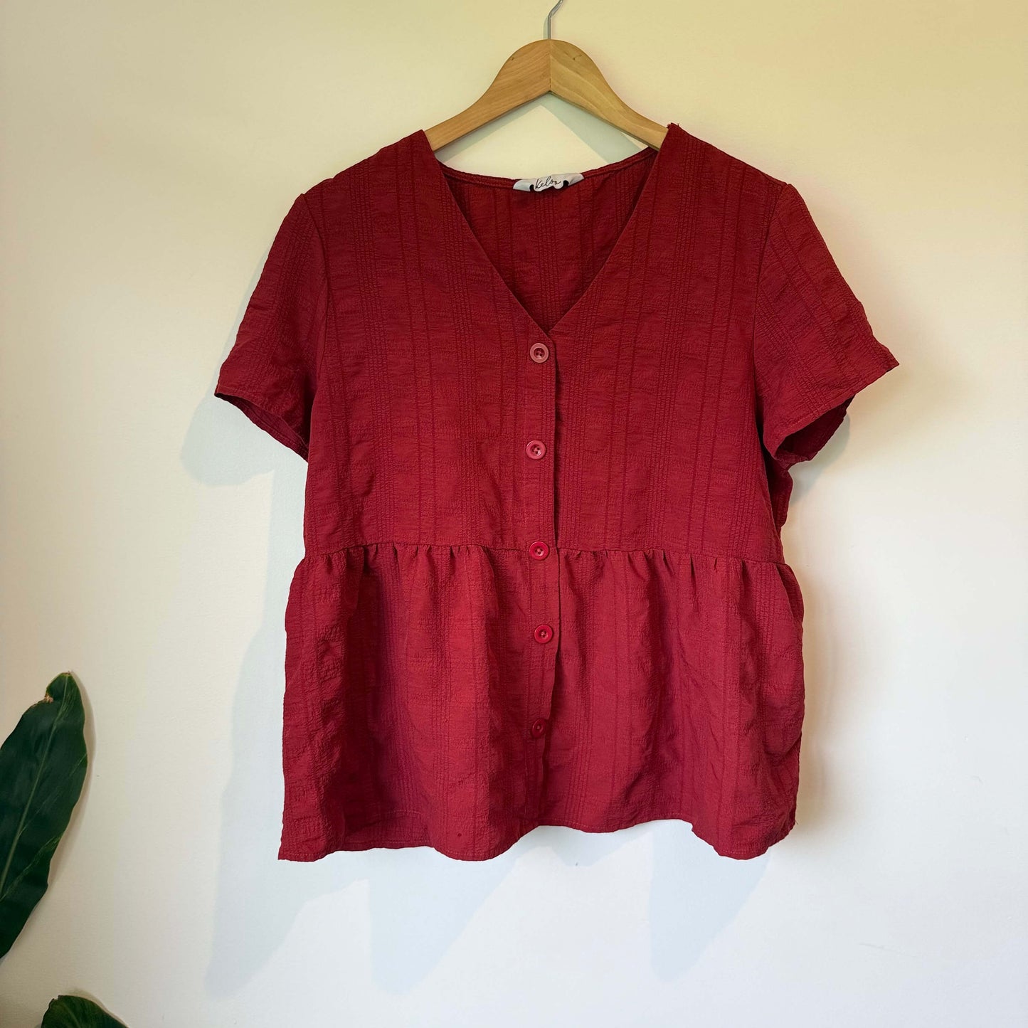 Kelso Red Blouse - Size 14