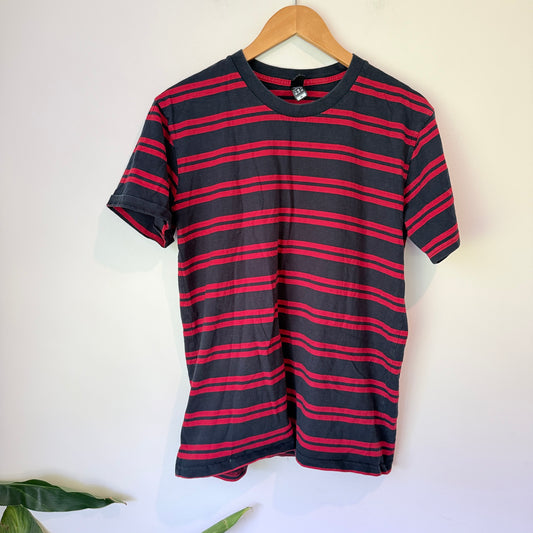 AS Colour Classic Red & Navy Stripe Tee – Size M