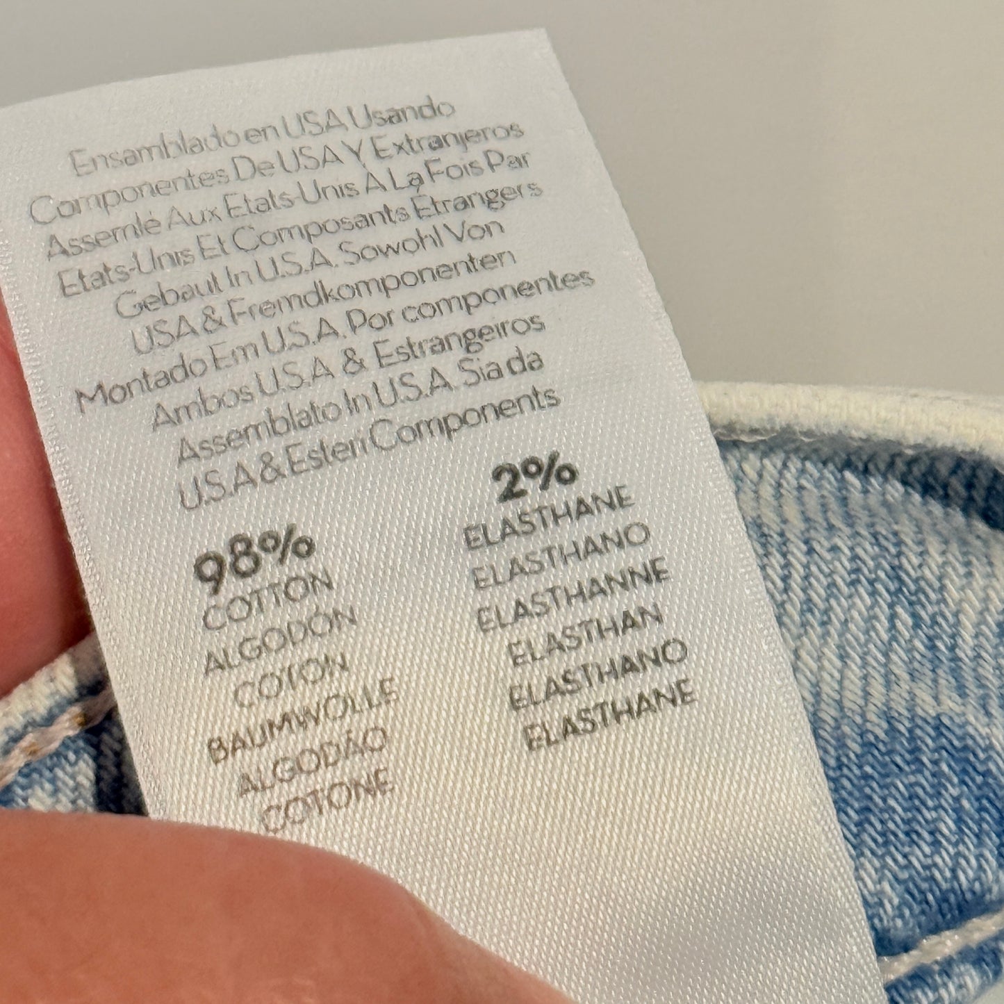 Mother Size 27 Light Wash Slim-Straight Jeans