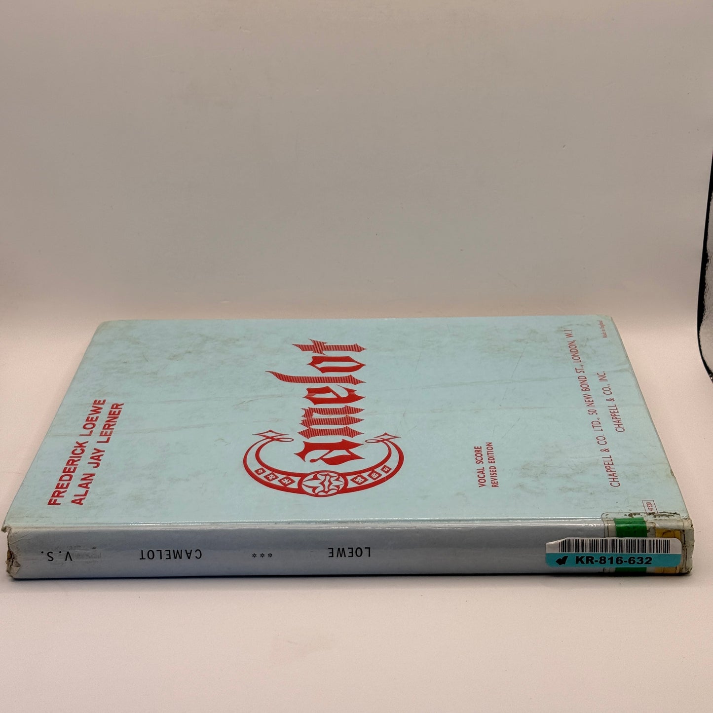 Camelot Score by Frederick Loewe and Alan Jay Lerner