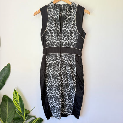 Cue Floral Jacquard Dress Size 8