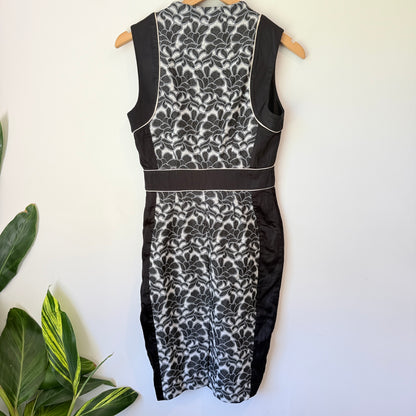 Cue Floral Jacquard Dress Size 8