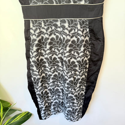 Cue Floral Jacquard Dress Size 8