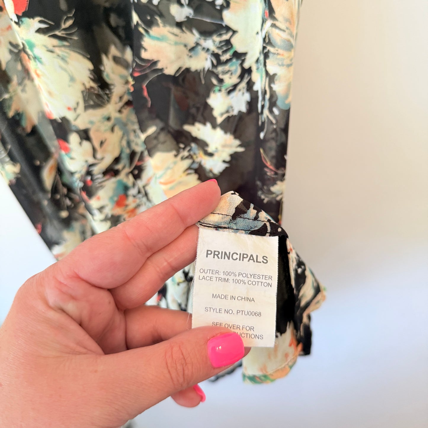 Principals Floral Mini Dress Size 8