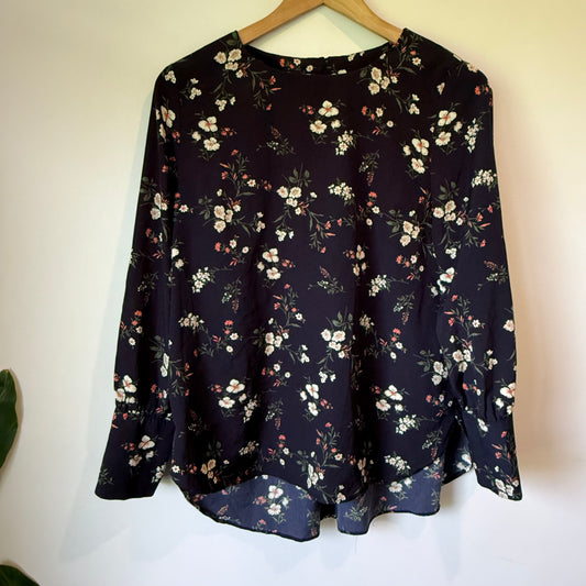 JOINUS Long-Sleeved Floral Blouse - 95cm Chest