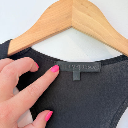 Keith Matheson Black Racerback Maxi Dress Size 10