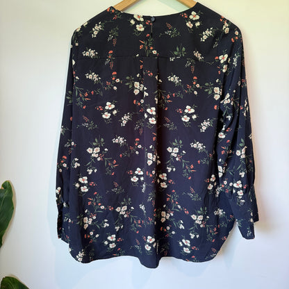 JOINUS Long-Sleeved Floral Blouse - 95cm Chest