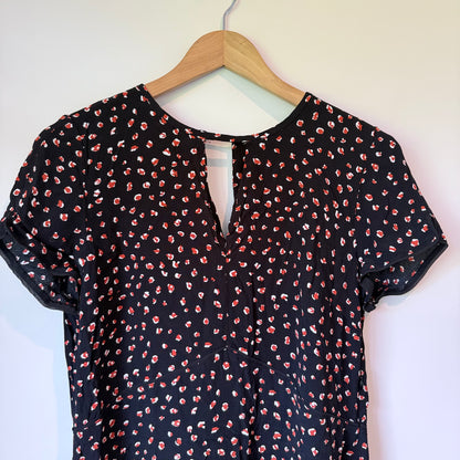 Zara Basic Collection Black Dress – Short Sleeve, Size L