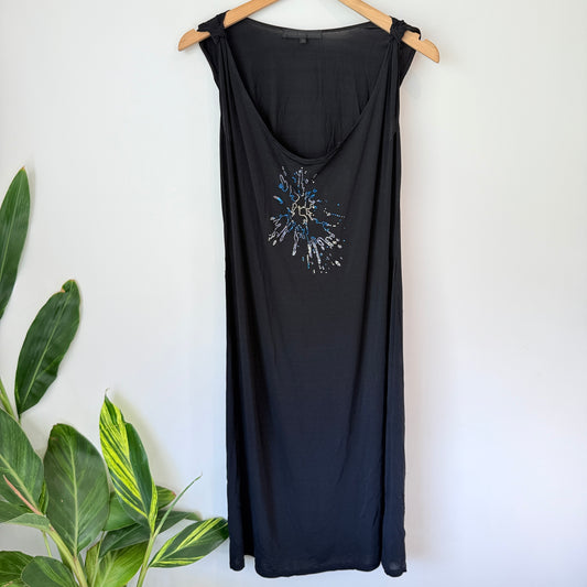 Keith Matheson NZ Made Viscose / Silk Maxi Tank Dress Size 12