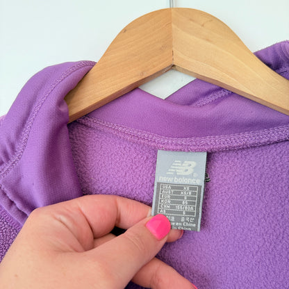 New Balance Purple Half-Zip Fleece Pullover XS/8