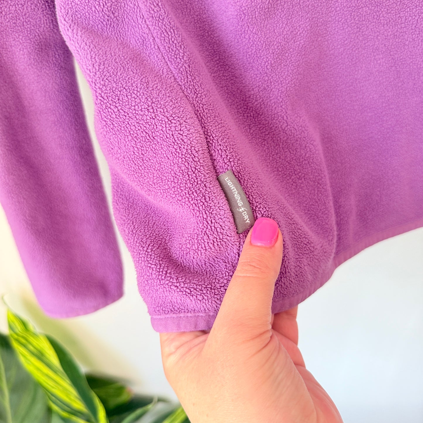 New Balance Purple Half-Zip Fleece Pullover XS/8