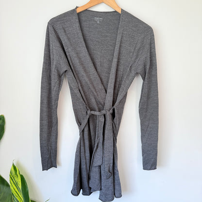 Quotha Size S Grey Wrap Cardigan
