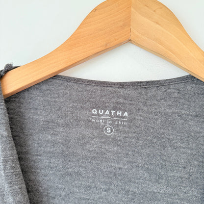 Quotha Size S Grey Wrap Cardigan