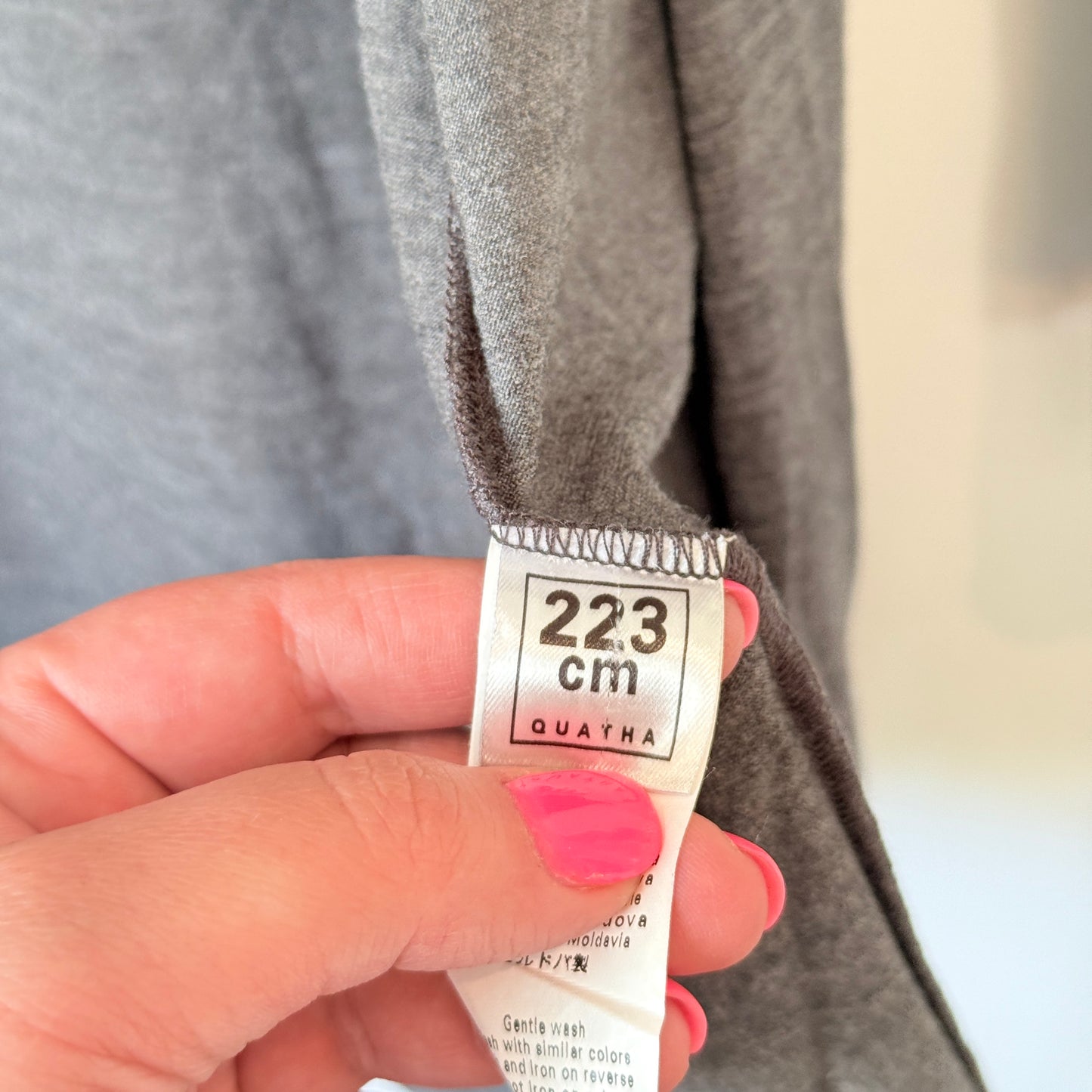 Quotha Size S Grey Wrap Cardigan