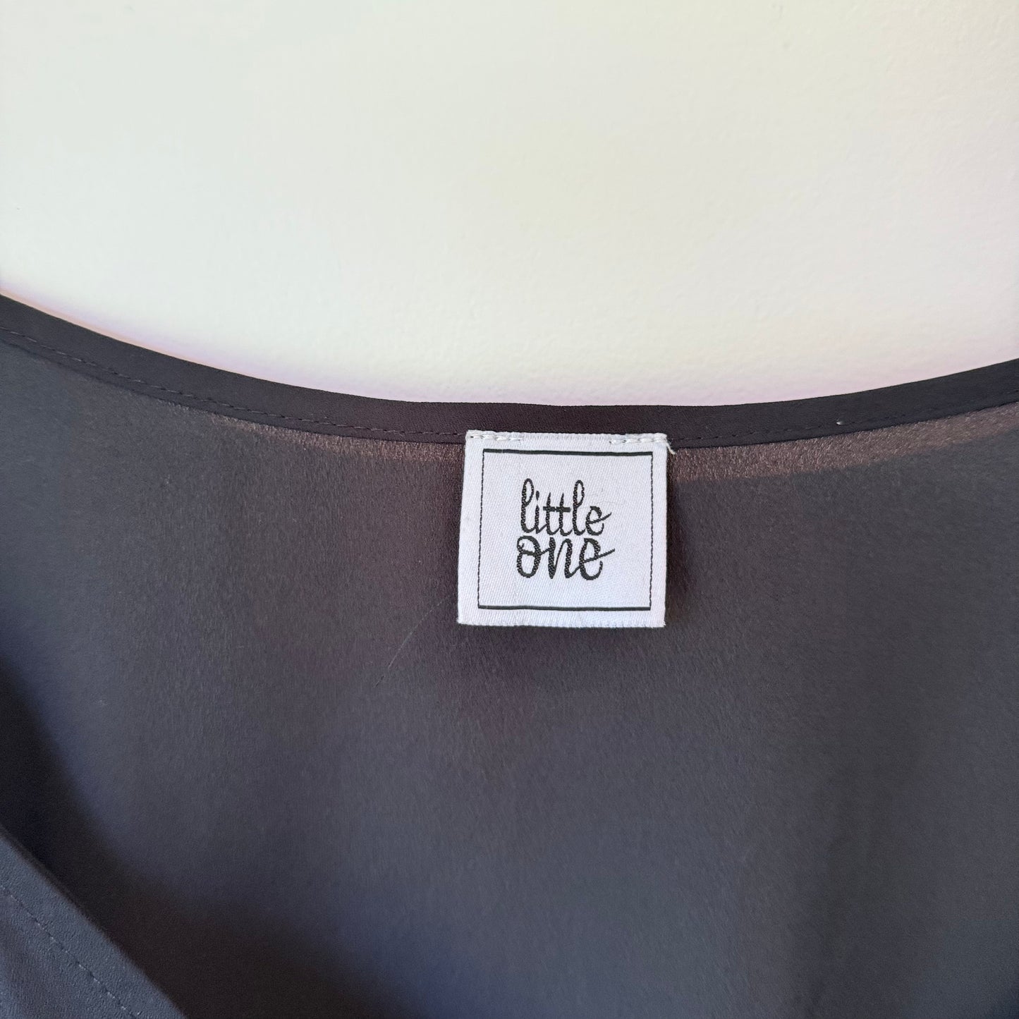 Little One Black Spaghetti Strap Tank Top in Size 12