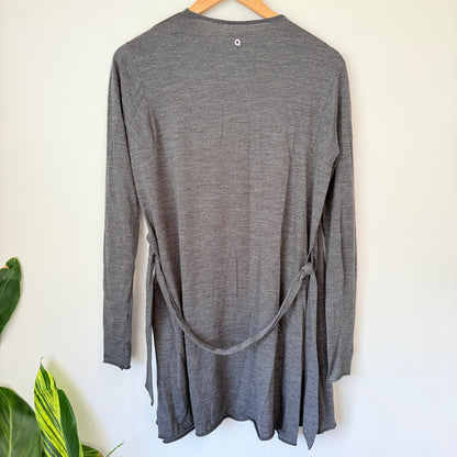 Quotha Size S Grey Wrap Cardigan
