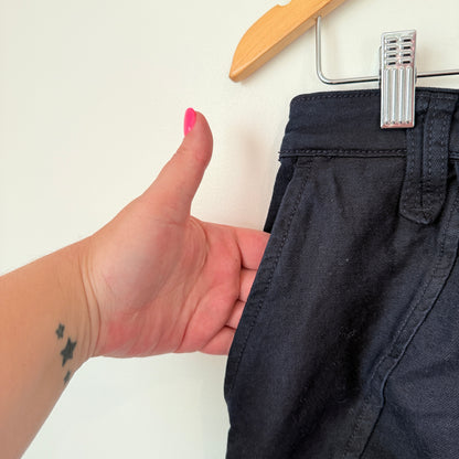 T.R. ENSEMBLE Cotton Twill Pants Black - 26