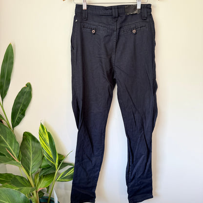 T.R. ENSEMBLE Cotton Twill Pants Black - 26