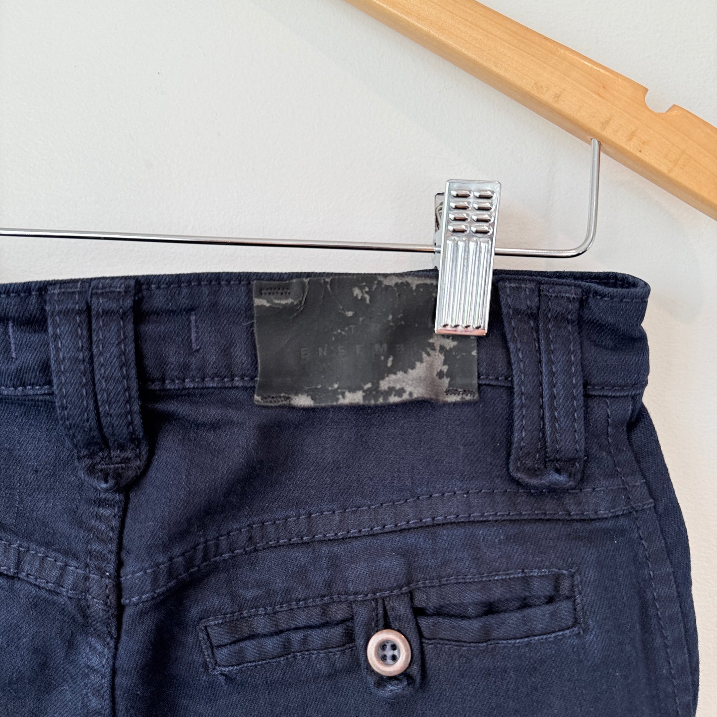 T.R. ENSEMBLE Cotton Twill Pants Black - 26