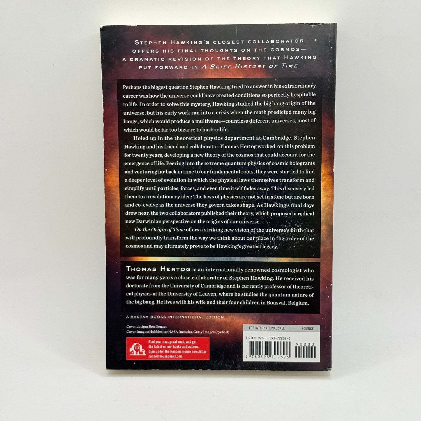 On the Origin of Time by Thomas Hertog