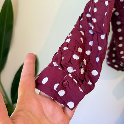 Zara Woman Polka Dot Wrap Tie Size M