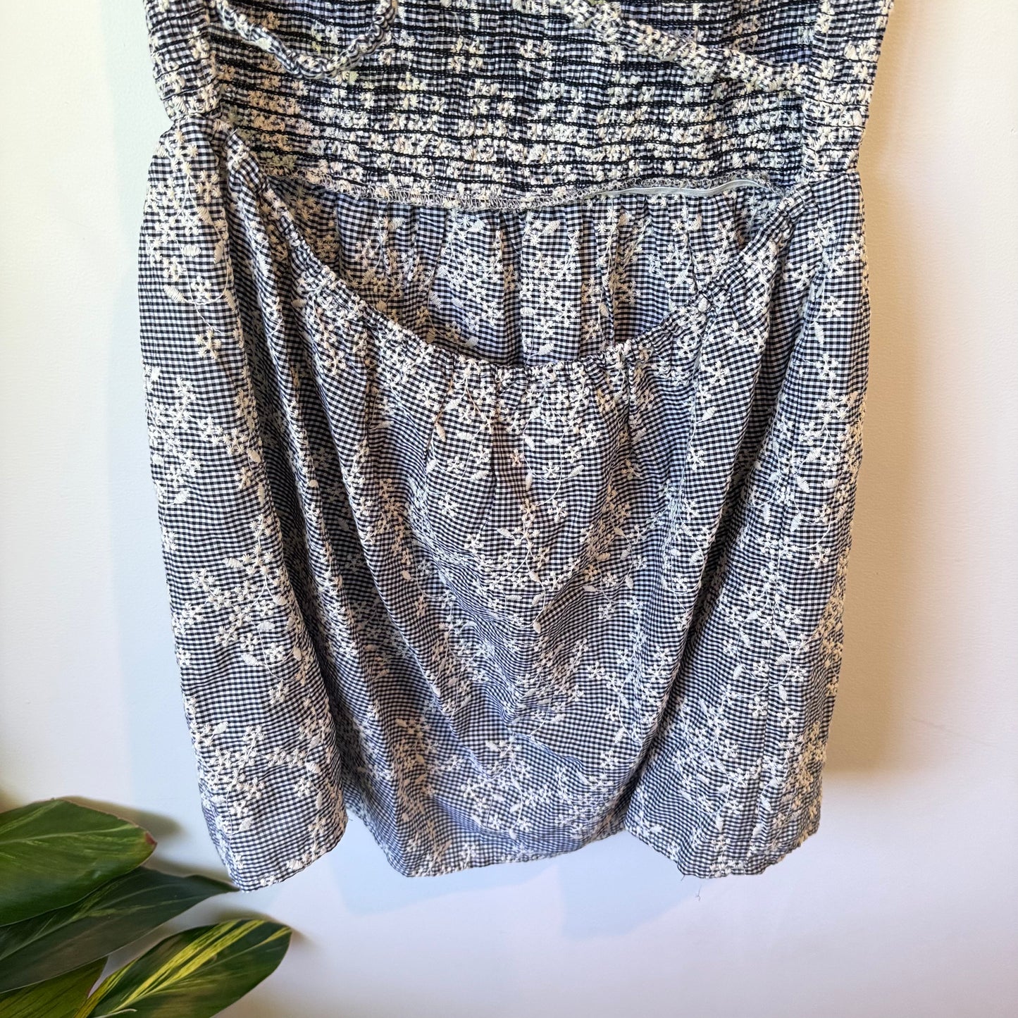 Zara Printed Halter Backless Dress Size L