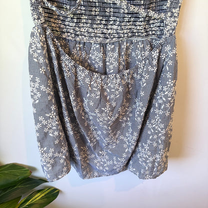 Zara Printed Halter Backless Dress Size L