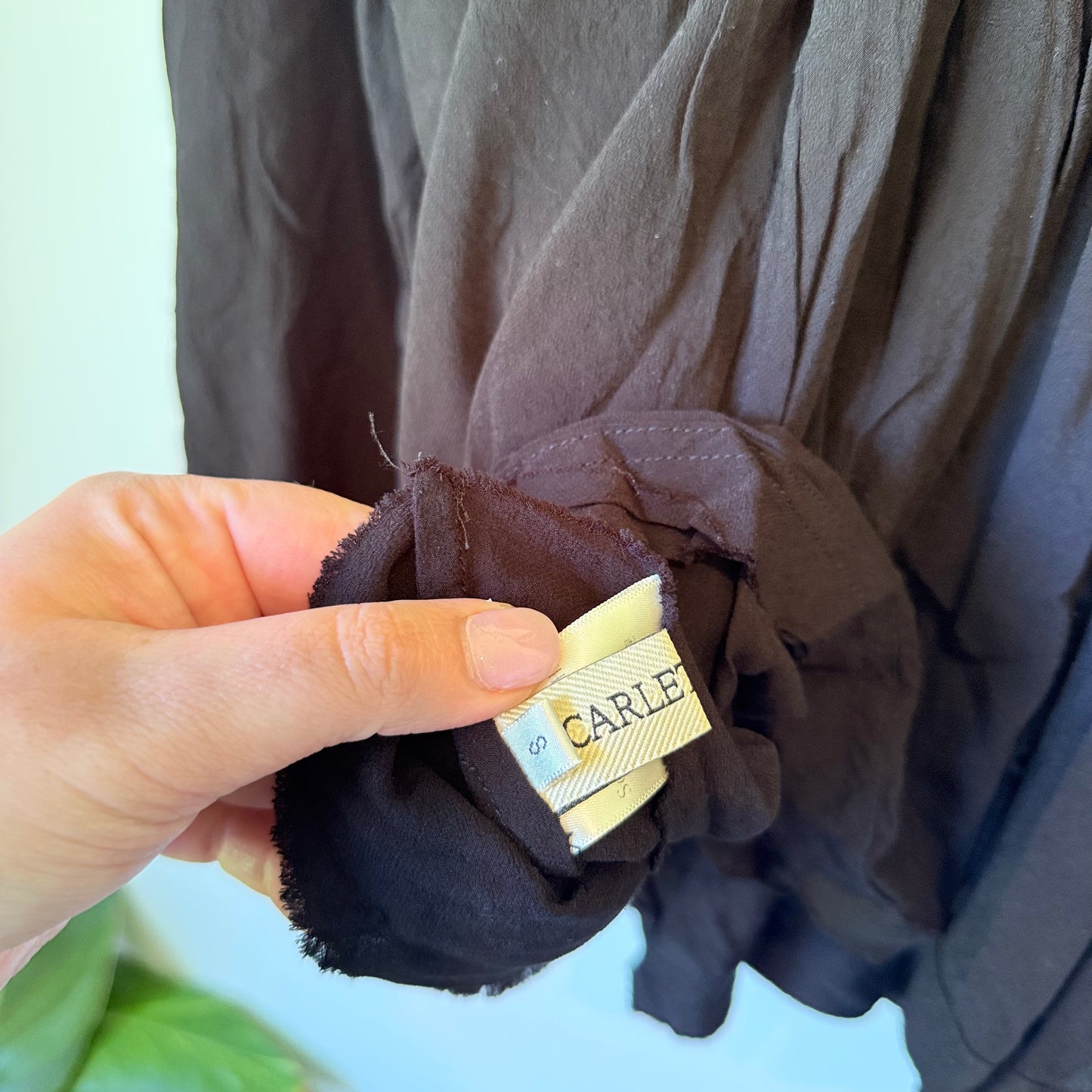 Scarlett & Hehe Size S Black Blouse