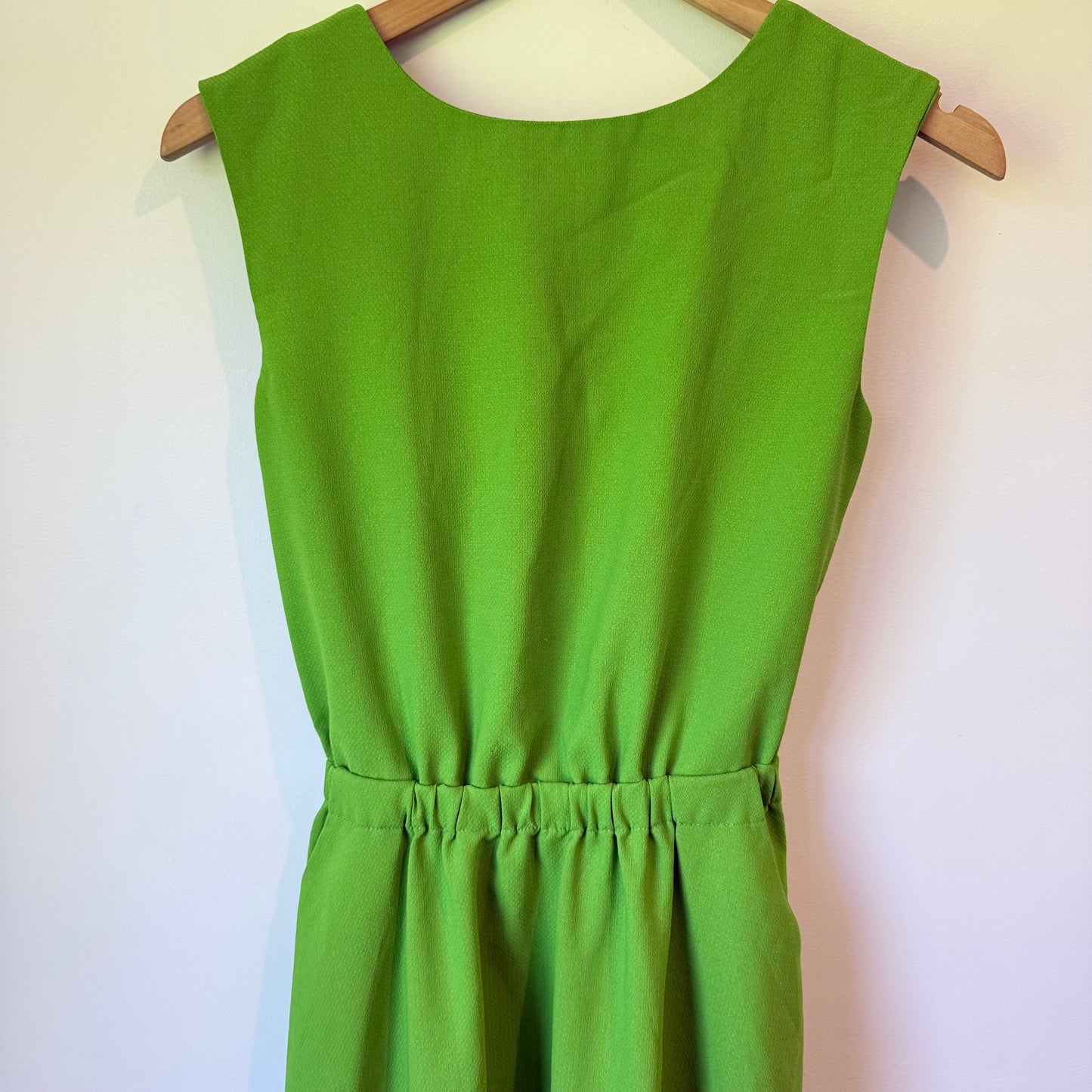 Mon Cherie Green Dress – Elegant Style with Back Tie Detail - Size M