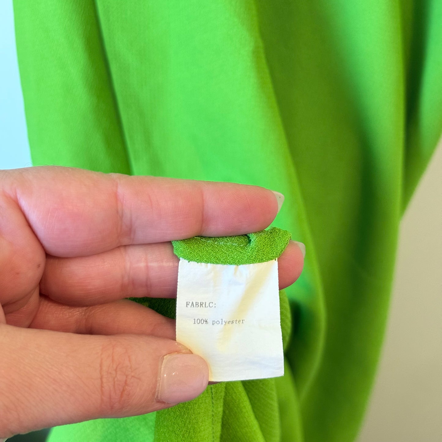 Mon Cherie Green Dress – Elegant Style with Back Tie Detail - Size M