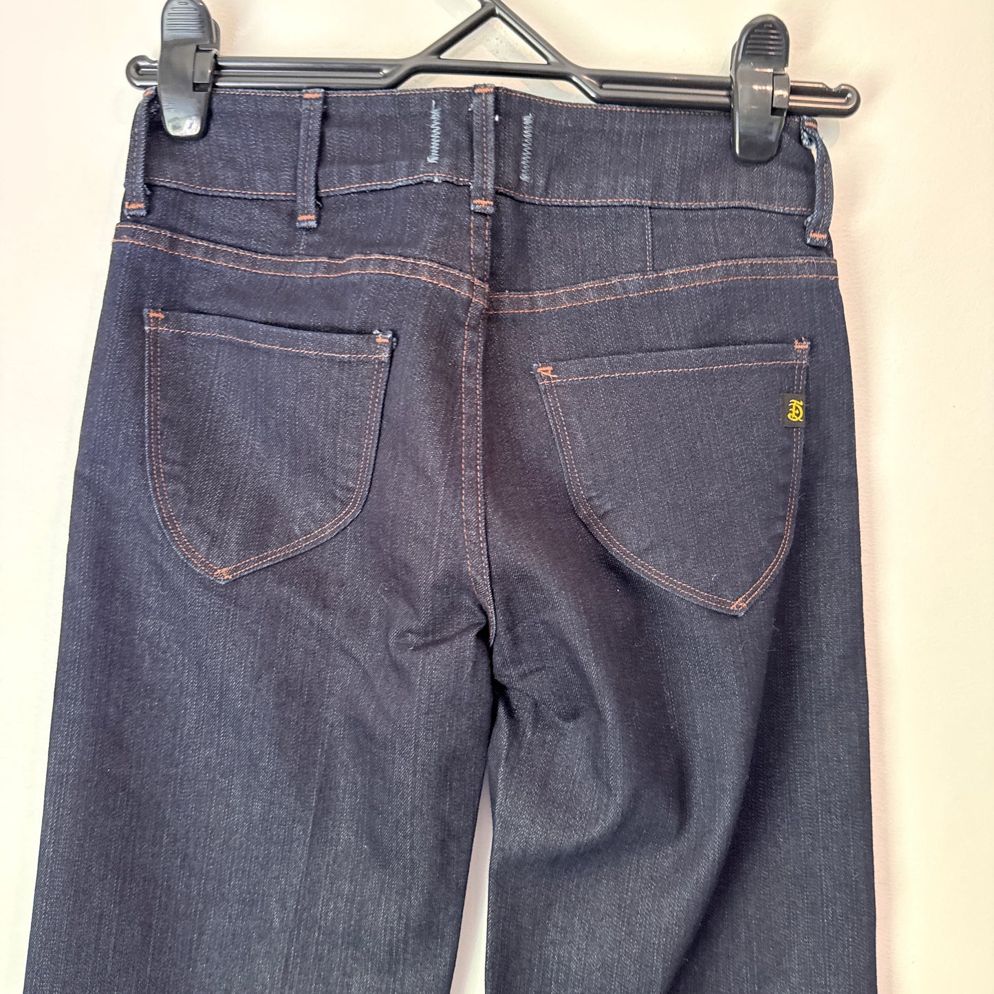 Found Denim Agatha Wide Leg Jeans Dark Wash Size 25